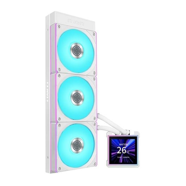 Lian-Li HS2LCDS36CW 3.4 LCD Fan Fluid Dynamic Bearing Radiator White