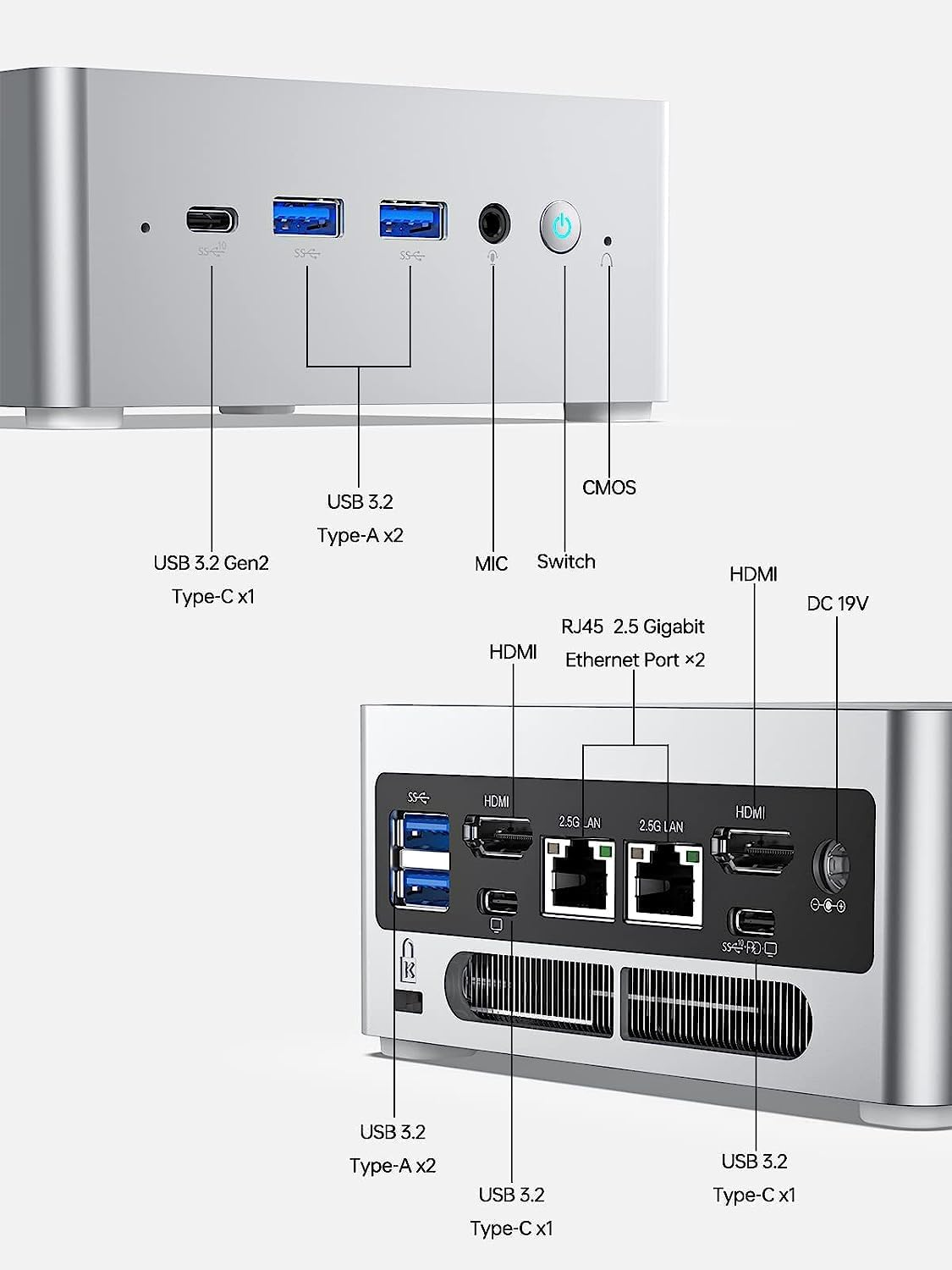 Minisforum NAB6 Lite(16+512) Ci5-12600H 16GB 512GB Iris Xe W11P