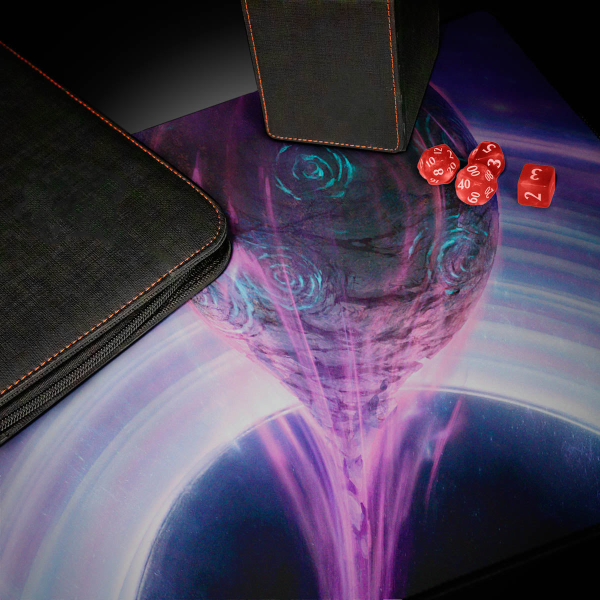 UP PLAYMAT MTG EDGE OF ETERNITIES MYTHIC LAND BLACK