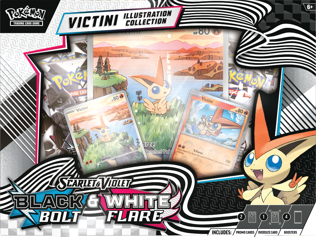 POKEMON BLACK BOLT WHITE FLARE UNOVA VICTINI ILLUSTRATION COLLECTION