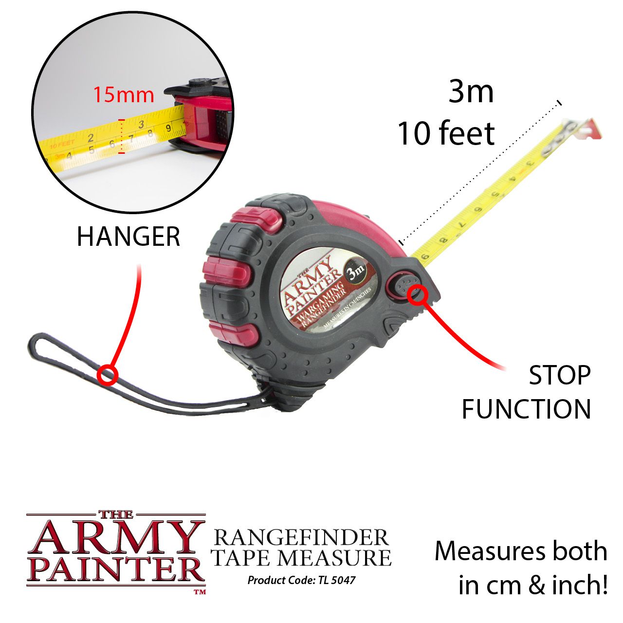 WARGAMING ACCESSORIES: RANGEFINDER TAPE MEASURE