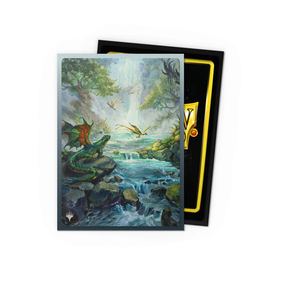 DRAGON SHIELD MAGIC THE GATHERING LANDFALL SERIES MISTY RAINFOREST (50)