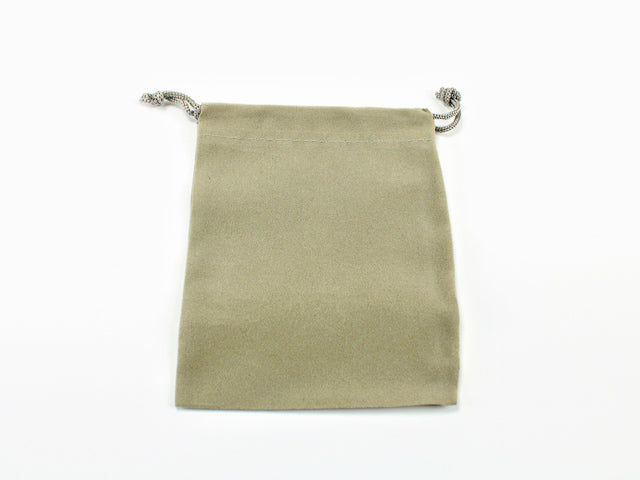 SUEDECLOTH DICE BAG - SMALL GREY
