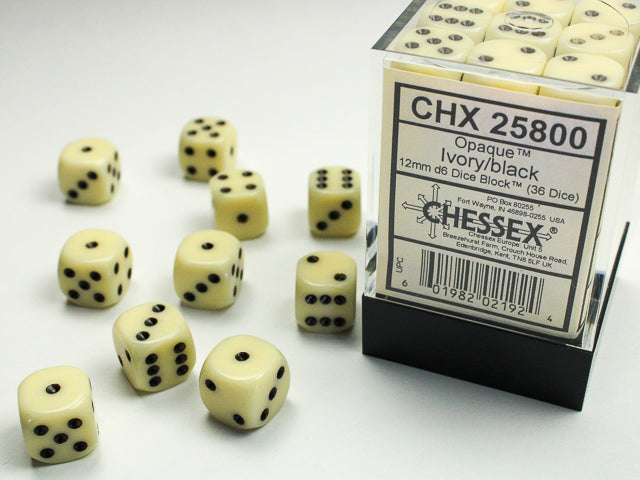 Chessex 36D6 12MM Dice Block