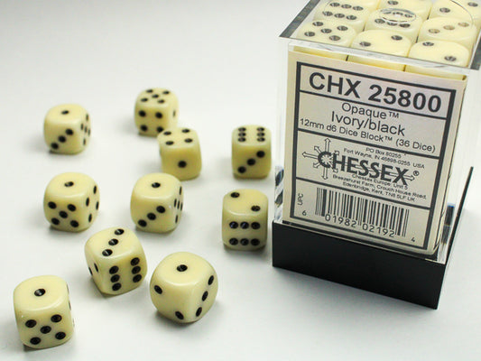 Chessex 36D6 12MM Dice Block