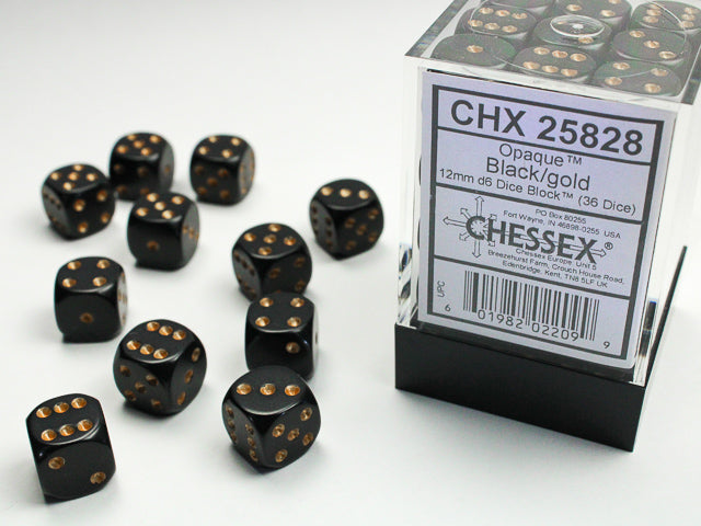 Chessex 36D6 12MM Dice Block