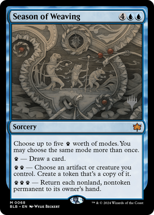 Season of Weaving (PPBLB-68P) - Bloomburrow Promos Foil