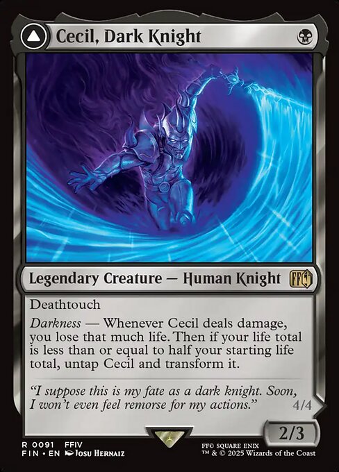 Cecil, Dark Knight // Cecil, Redeemed Paladin [FIN - 91]