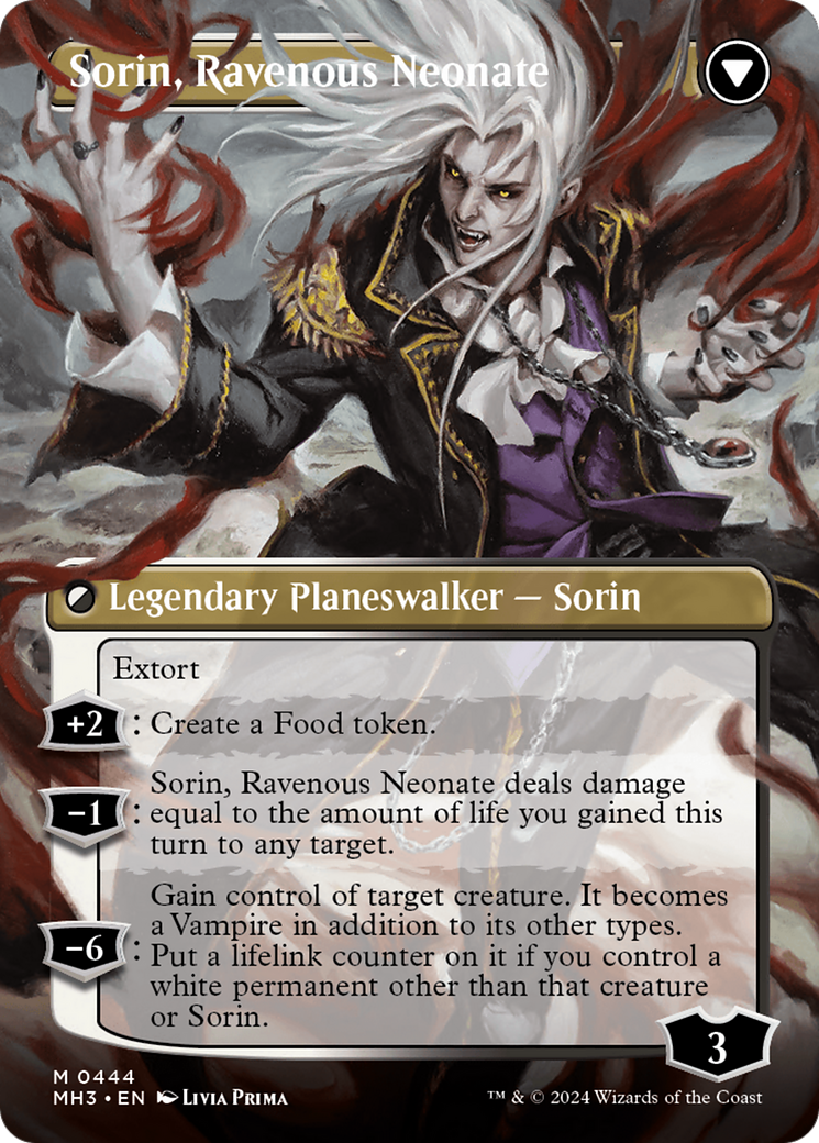 Sorin of House Markov // Sorin, Ravenous Neonate (MH3-444) - Modern Horizons 3 (Borderless)