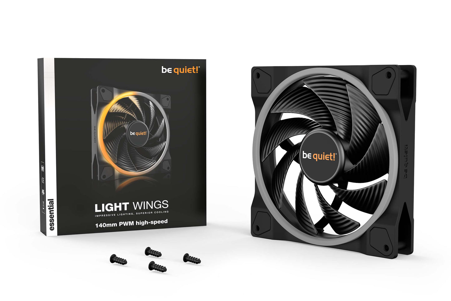 be quiet! Fan BL075 Light Wings 140mm PWM high-speed ARGB LED Black