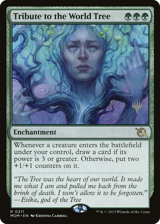 Tribute to the World Tree (PPMOM-211P) - March of the Machine Promos Foil