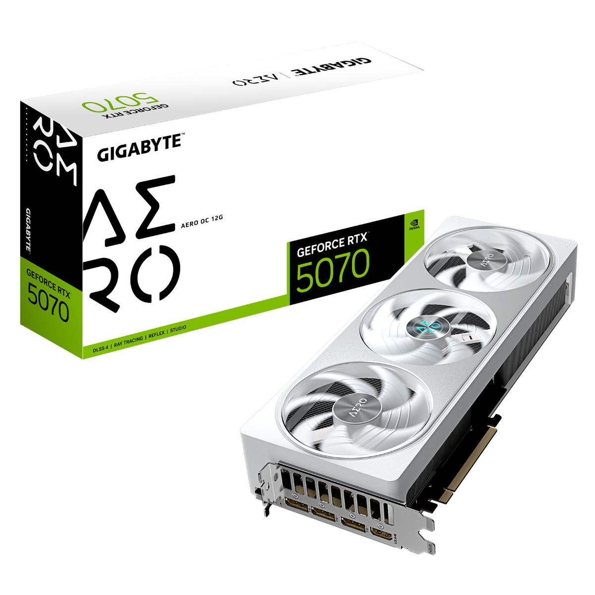 Gigabyte AERO OC GeForce RTX 5070 12 GB Video Card GV-N5070AERO OC-12GD