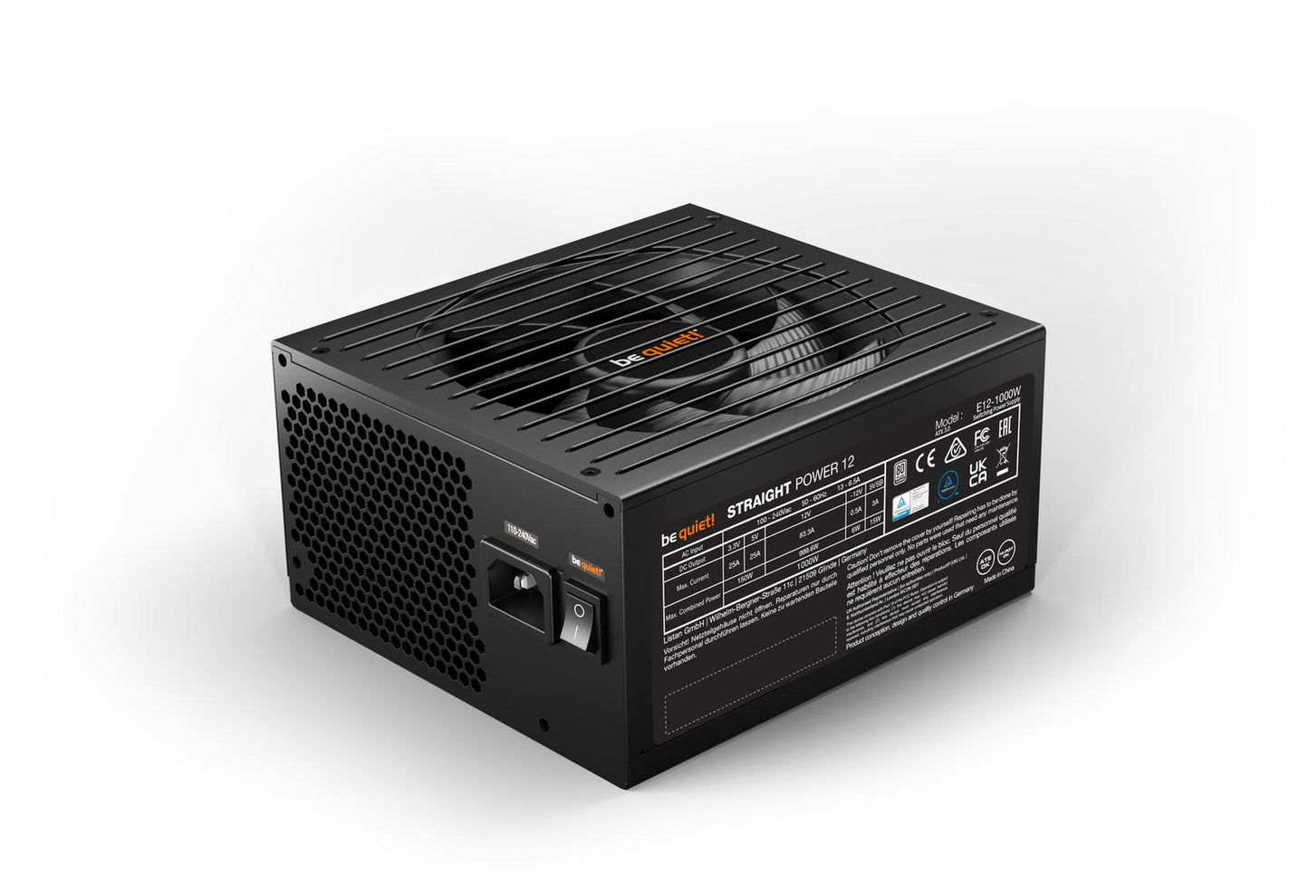 be quiet!  BN516 1000W STRAIGHT POWER 12 ATX3.0 80Plus Platinum Black