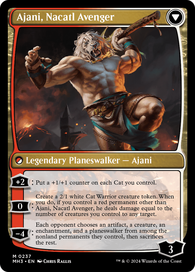 Ajani, Nacatl Pariah // Ajani, Nacatl Avenger (MH3-237) - Modern Horizons 3