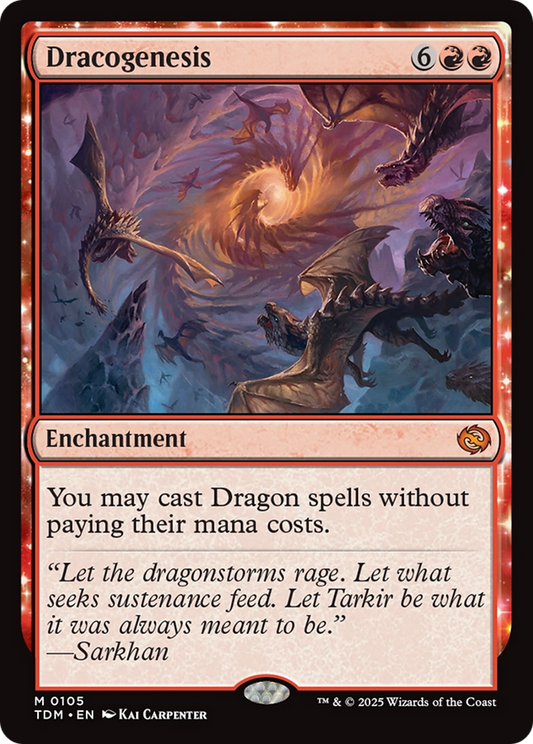 Dracogenesis (TDM-105) - Tarkir: Dragonstorm: (enchantment)