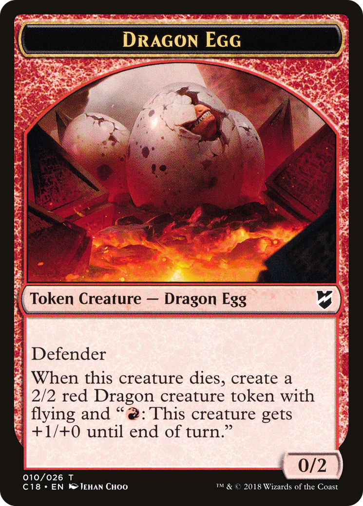 Dragon Egg (TC18-010) - Commander 2018 Tokens