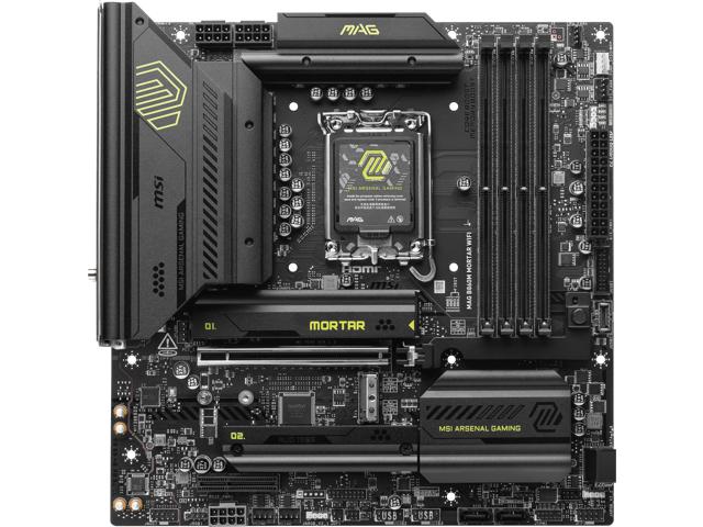 MSI MB MAG B860M MORTAR WIFI B860 LGA1851 Max256GB DDR5 mATX