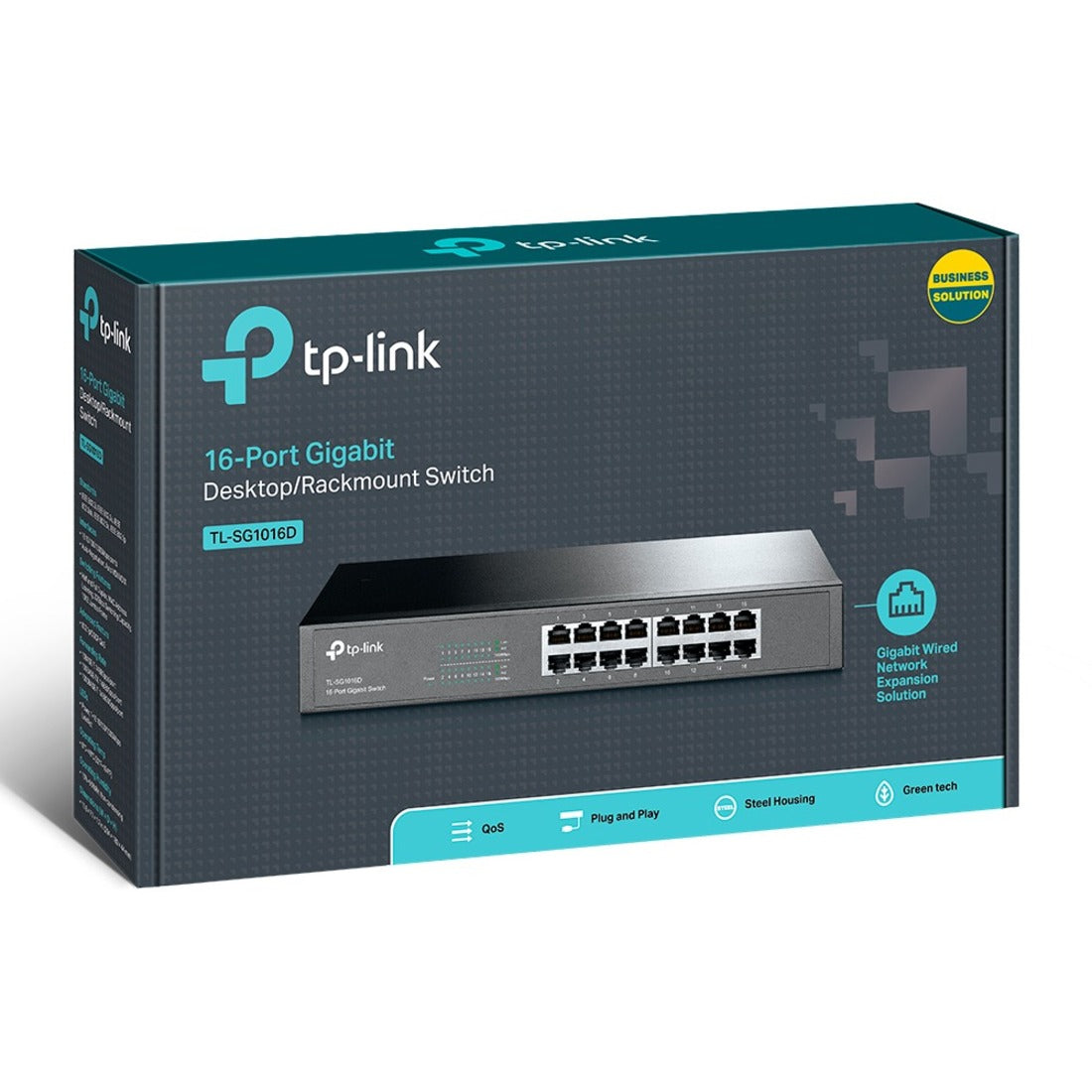 TP-Link Network TL-SG1016D 16 Port Unmanaged Gigabit Desktop Switch