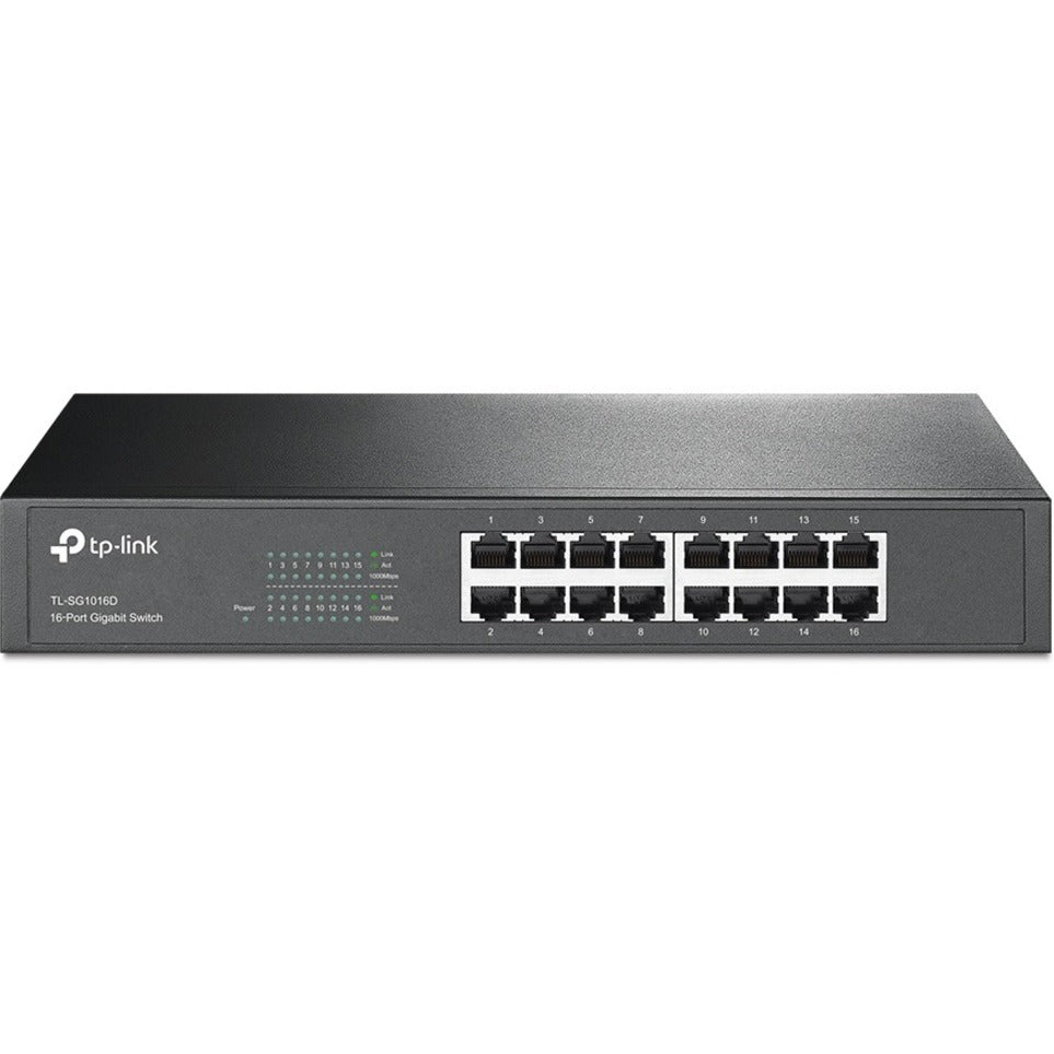 TP-Link Network TL-SG1016D 16 Port Unmanaged Gigabit Desktop Switch