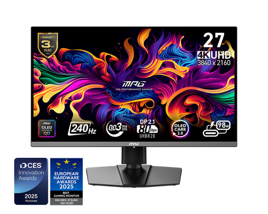 MSI MPG 272URX QD-OLED 27 QOLED 3840x2160 16:9 0.153ms 240H
