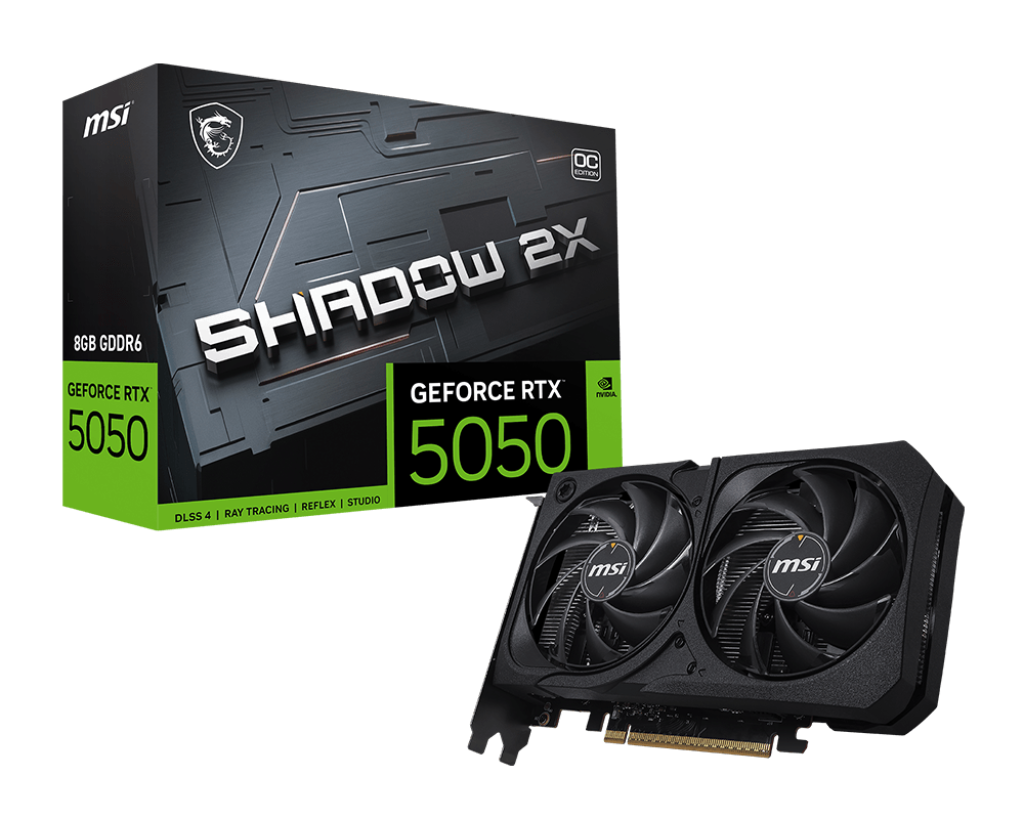 MSI VCX GeForce RTX 5050 8G SHADOW 2X OC 8GB GDDR6 128bits