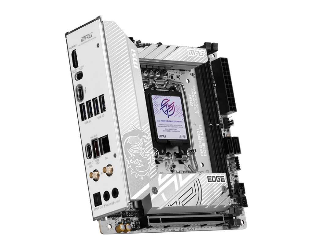 MSI MB MPG B860I EDGE TI WIFI B860 LGA1851 Max128GB DDR5 Mini-ITX