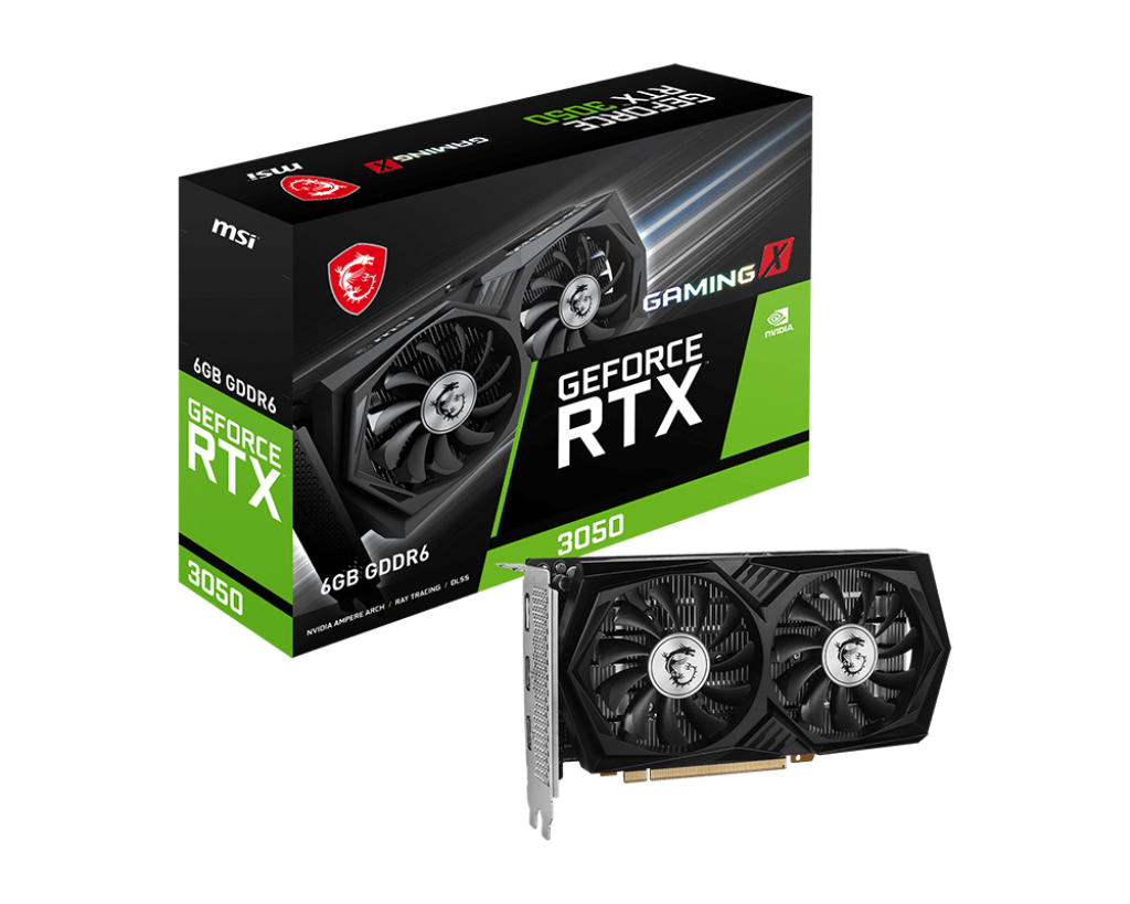 MSI GeForce RTX 3050 GAMING X 6G 6G GDDR6 PCI-E4.0x8 au détail