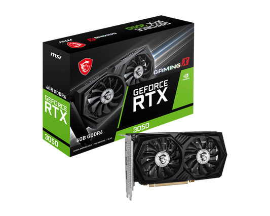 MSI GeForce RTX 3050 GAMING X 6G 6G GDDR6 PCI-E4.0x8 Retail