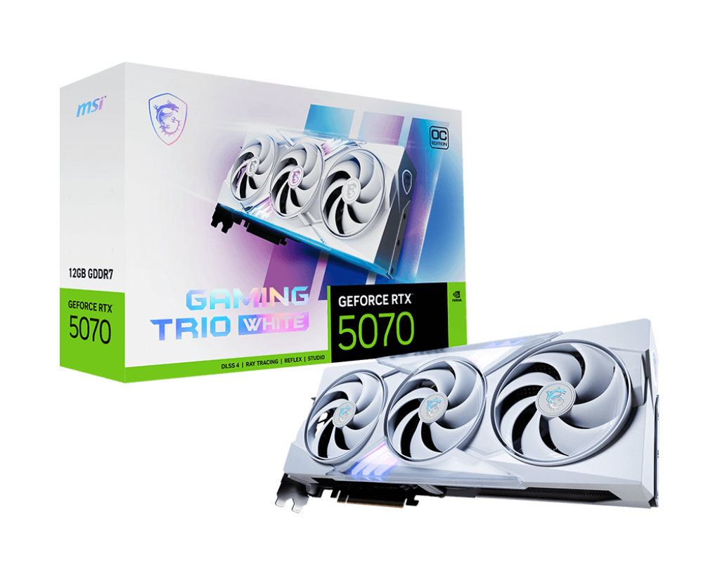 MSI VCX GeForce RTX 5070 12G GAMING TRIO OC WHITE 12GB GDDR7 192B PCIE