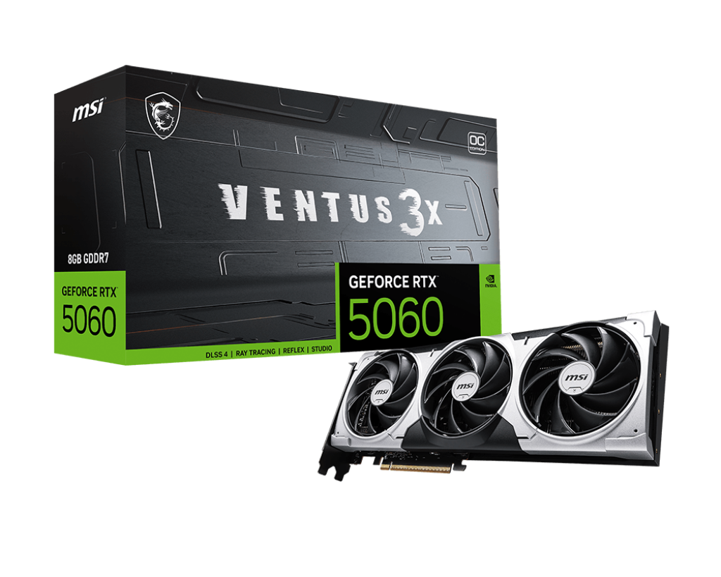 MSI VCX GeForce RTX 5060 8G VENTUS 3X OC 8GB GDDR7 128bit PCIE