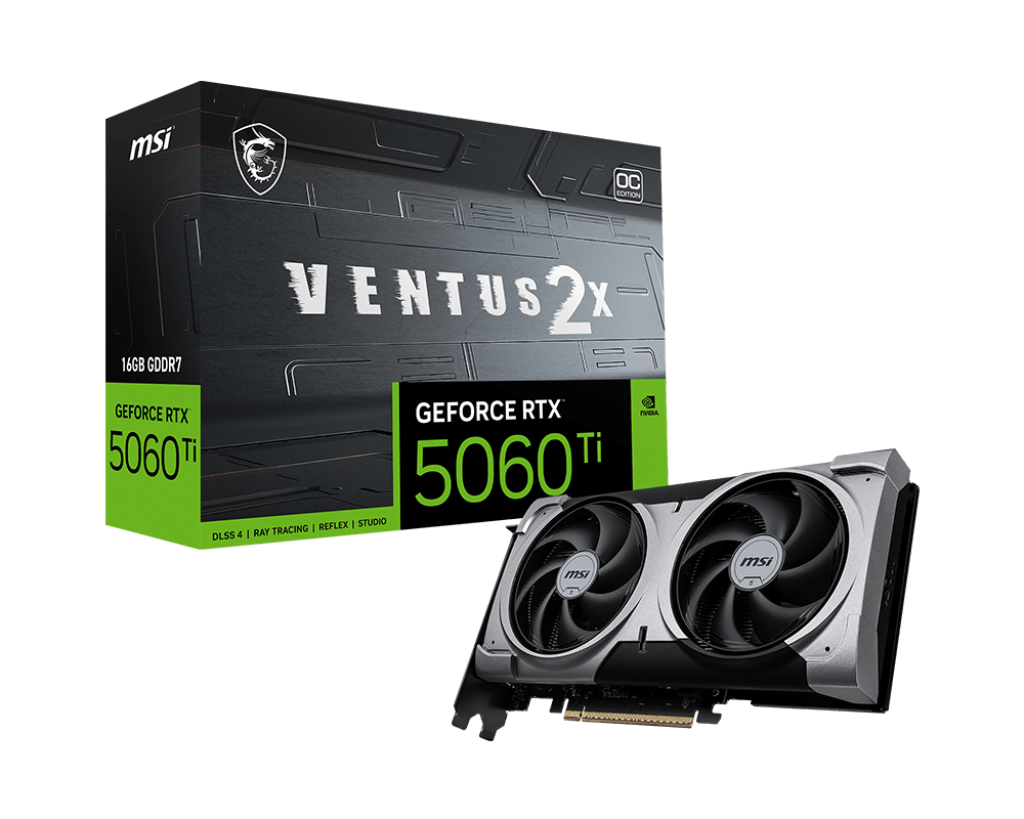 MSI VCX RTX 5060 Ti 16G VENTUS 2X OC PLUS 16GB GDDR7