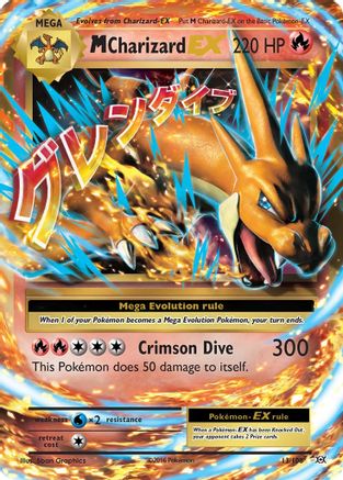 M Charizard EX 13/108 - XY  Evolutions Holofoil