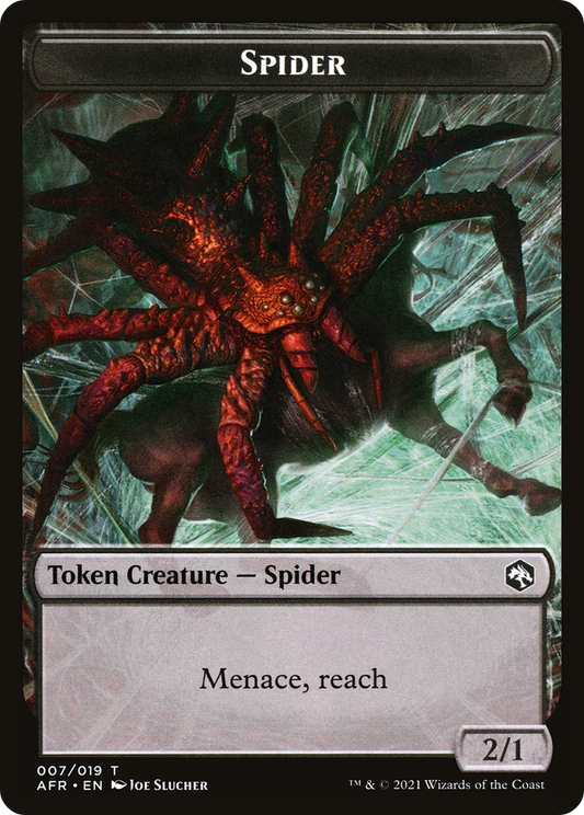 Spider (TAFR-007) - Adventures in the Forgotten Realms Tokens Foil