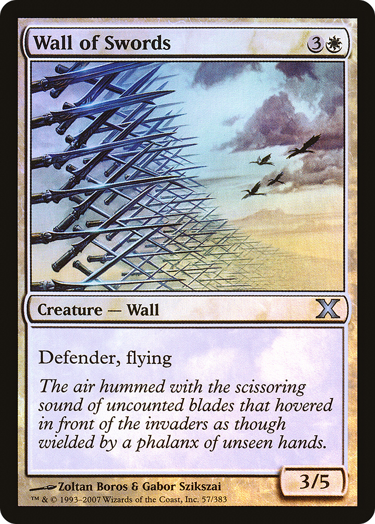 Wall of Swords (10E-57★) - Tenth Edition Foil