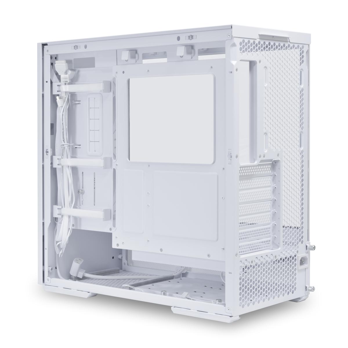 Lian-Li LANCOOL 207 White Mid Tower TG 2x3.5HDD or 2.5SSD White