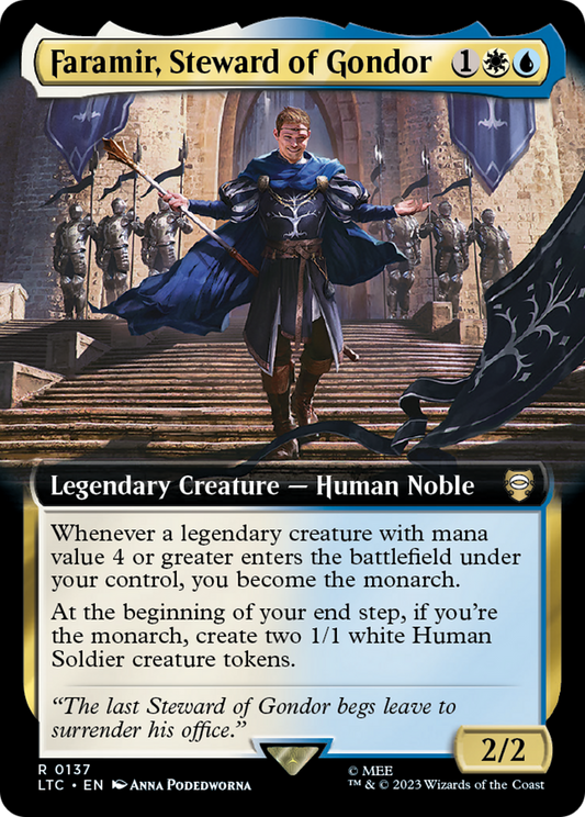 Faramir, Steward of Gondor (LTC-137) - Tales of Middle-earth Commander: (Extended Art) Foil