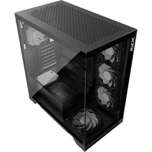 XPG CS 75261378 InvaderXB MID-TOWER Tempered Glass Black