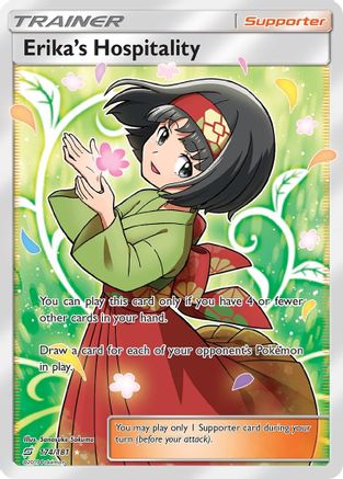 Erika's Hospitality (Full Art) 174/181 - SM  Team Up Holofoil