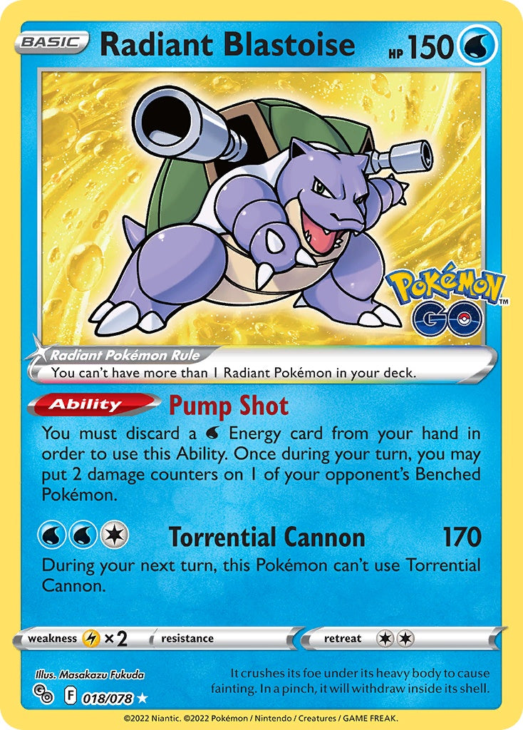 Radiant Blastoise [PGO - 18]