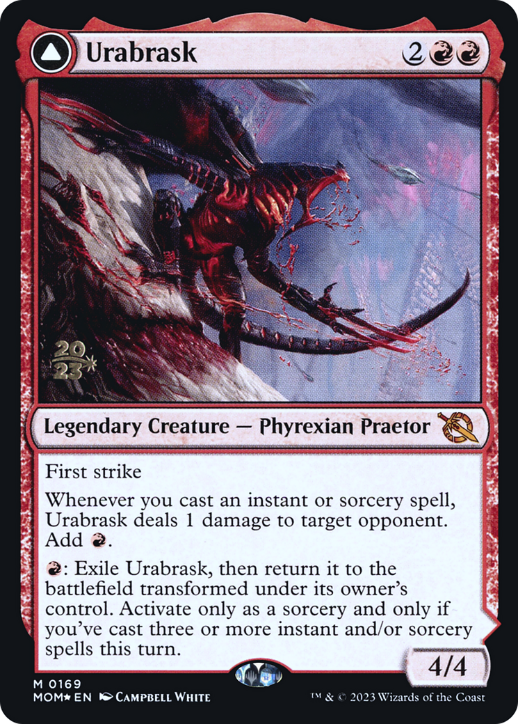 Urabrask // The Great Work (PRE-169S) - March of the Machine Promos Foil
