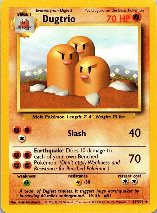 Dugtrio [BASE1 - 19]