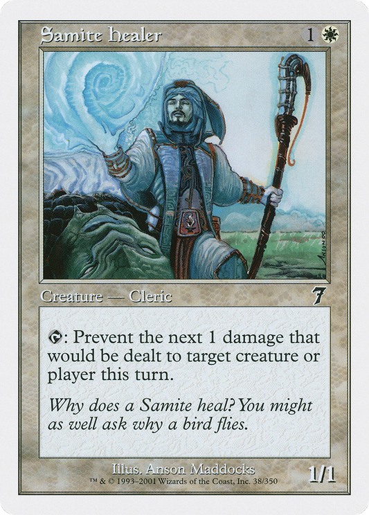 Samite Healer (7ED-038) - Seventh Edition