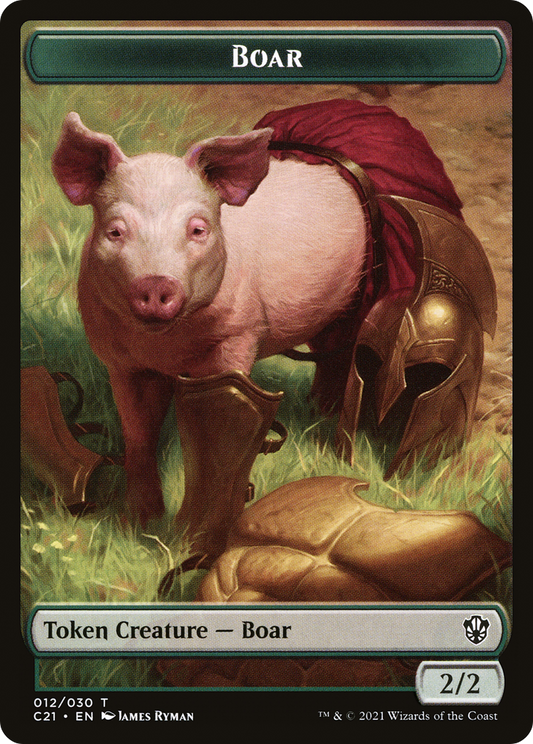 Boar (TC21-012) - Commander 2021 Tokens