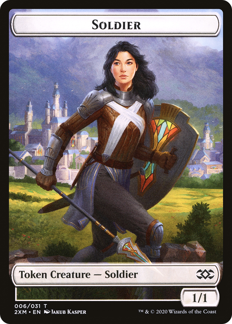 Soldier (T2XM-006) - Double Masters Tokens Foil