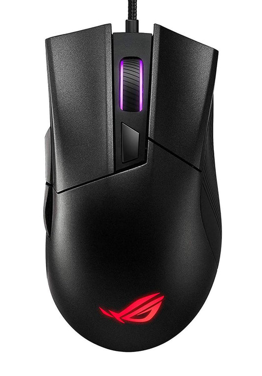 ASUS MC P507 ROG GLADIUS II CORE optical gaming MC 6200-dpi USB Black Retail