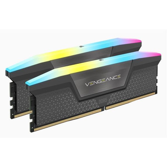 Corsair ME CMH64GX5M2B5600Z36K 2x32 Go DDR5 5600 CL36 VENGEANCE RGB Gris Vente au détail