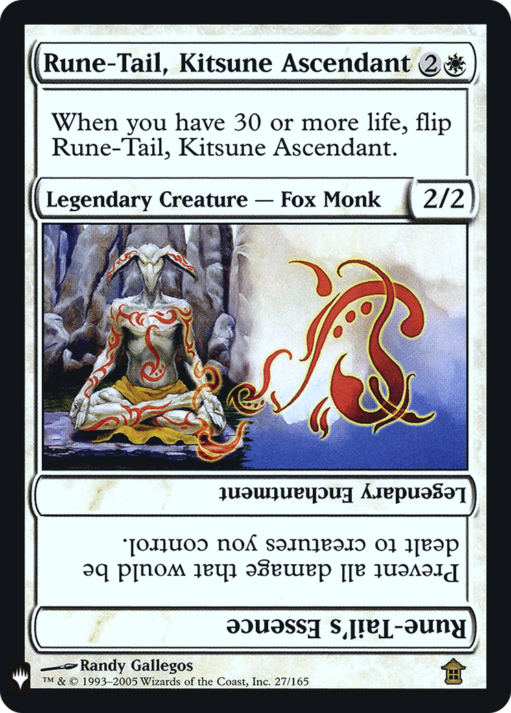 Rune-Tail, Kitsune Ascendant // Rune-Tail's Essence (PLST-SOK-27) - The List Foil