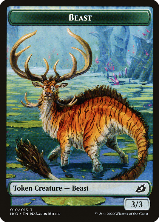 Beast (TIKO-010) - Ikoria: Lair of Behemoths Tokens Foil