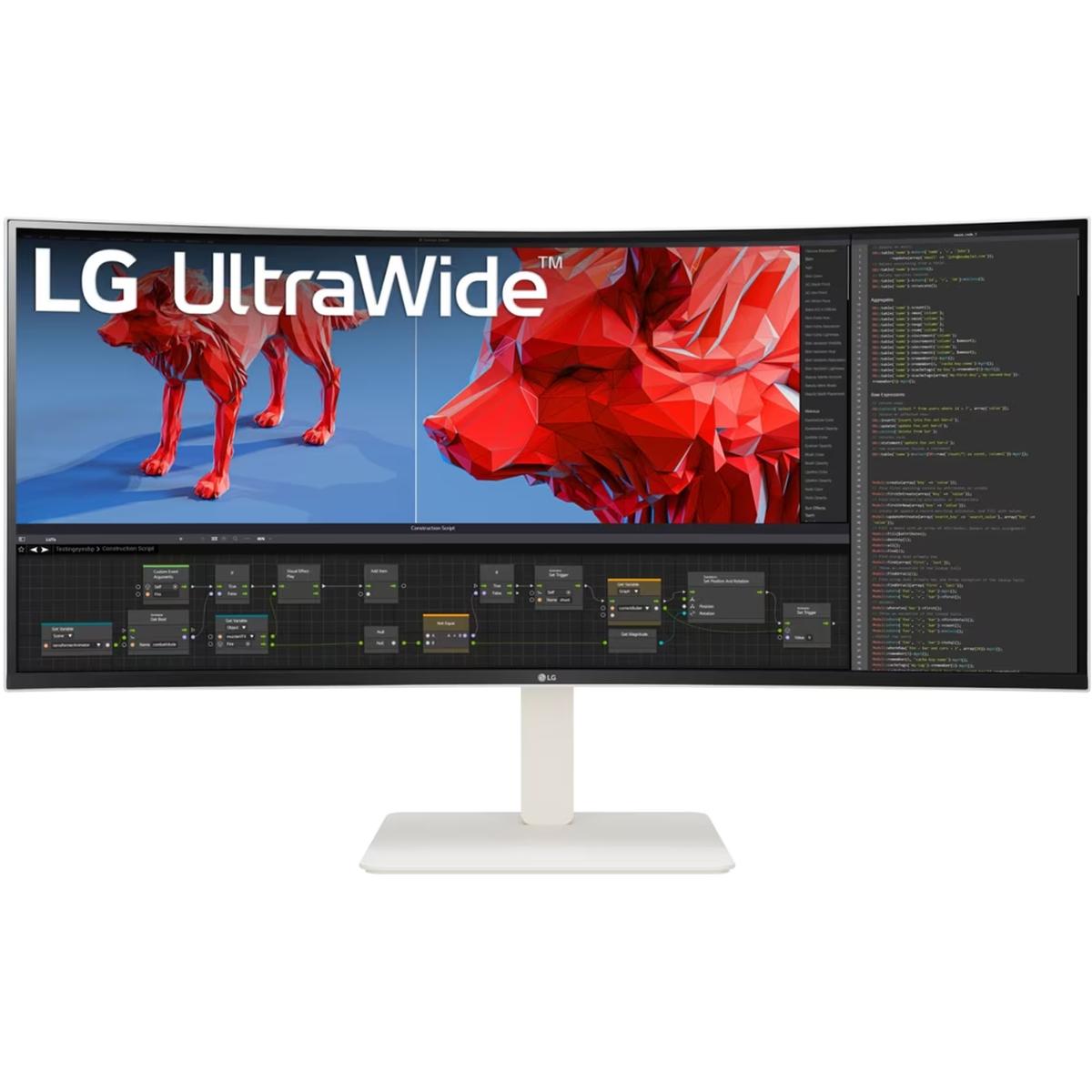 LG 38WR85QC-W 38 Nano IPS QHD 3840x1600 1ms HDMI DP USB Speaker