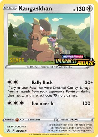 Kangaskhan - SWSH038 (Prerelease) [Staff] SWSH038 - SWSH Sword & Shield Promo Cards Holofoil